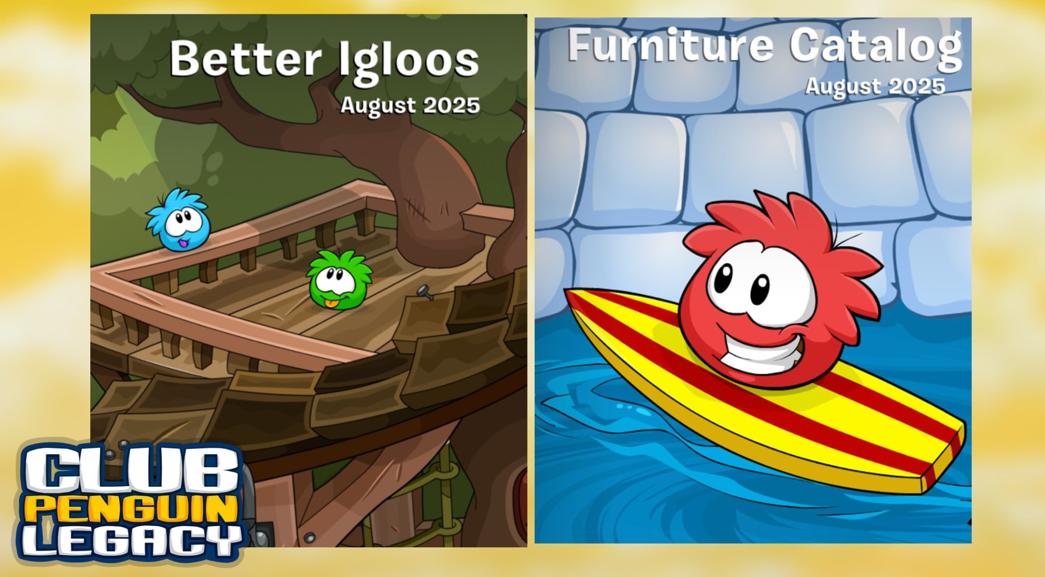 Club Penguin Legacy Better Igloos and Furniture August 2025 Hidden